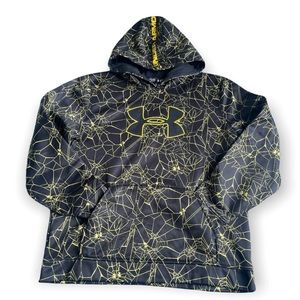 Under Armour Spiderweb black & yellow Hoodie Sweatshirt